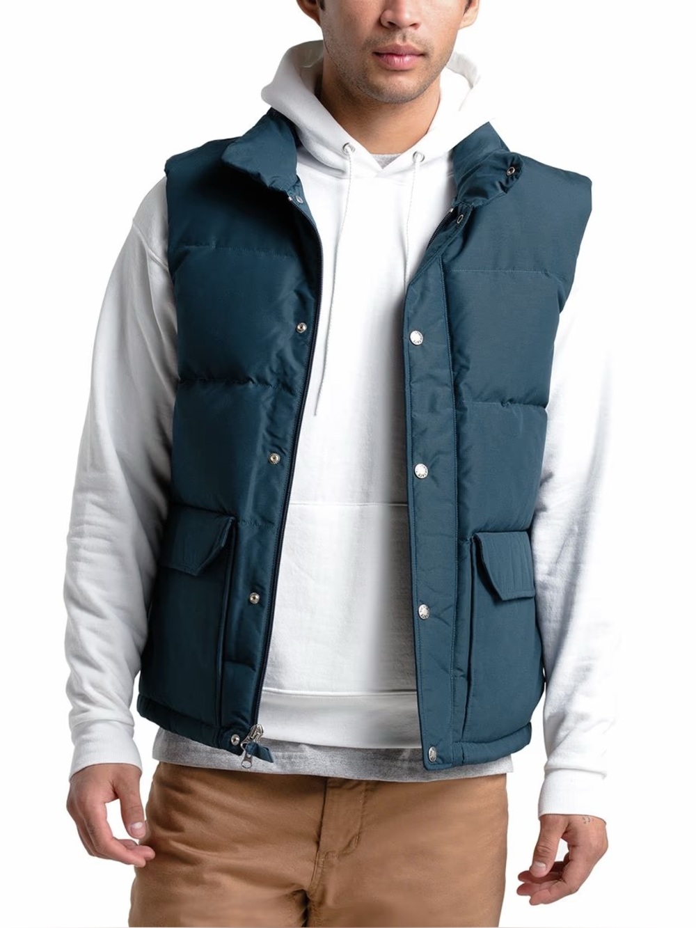 The North Face Sz L Down Sierra 3.0 600 Blue Puffer Vest